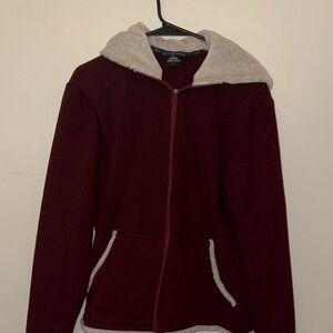 Kuhl Maroon Teddy Jacket with Light Lining